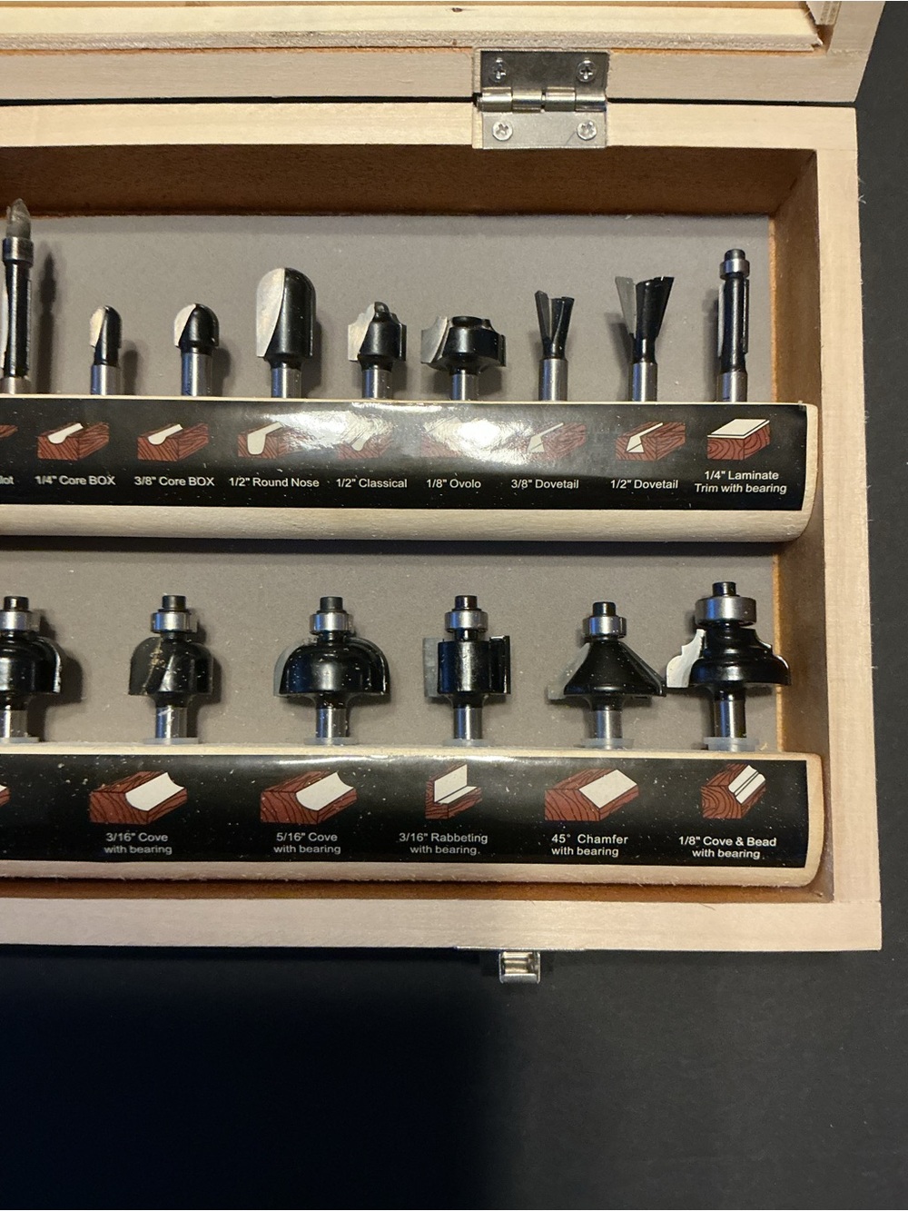 Wood Case Router Bit Set - Multiple Bits - Picture 3 of 4